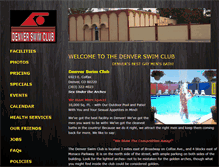 Tablet Screenshot of denverswimclub.com